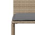 Set comedor de jardín 7 pzas con cojines ratán sintético
