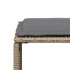 Set comedor de jardín 7 pzas con cojines ratán sintético
