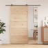 Puerta de granero madera maciza de pino 100x208
