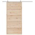 Puerta de granero madera maciza de pino 100x208