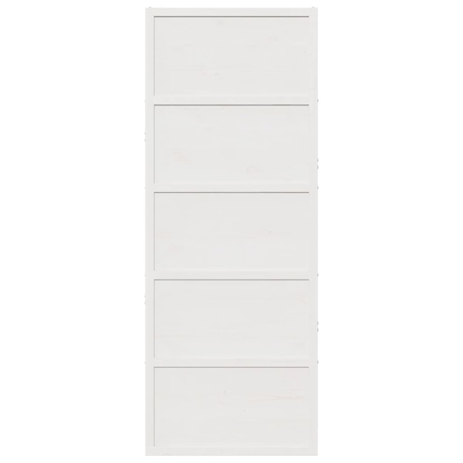 Puerta de granero madera maciza pino blanca 80x208