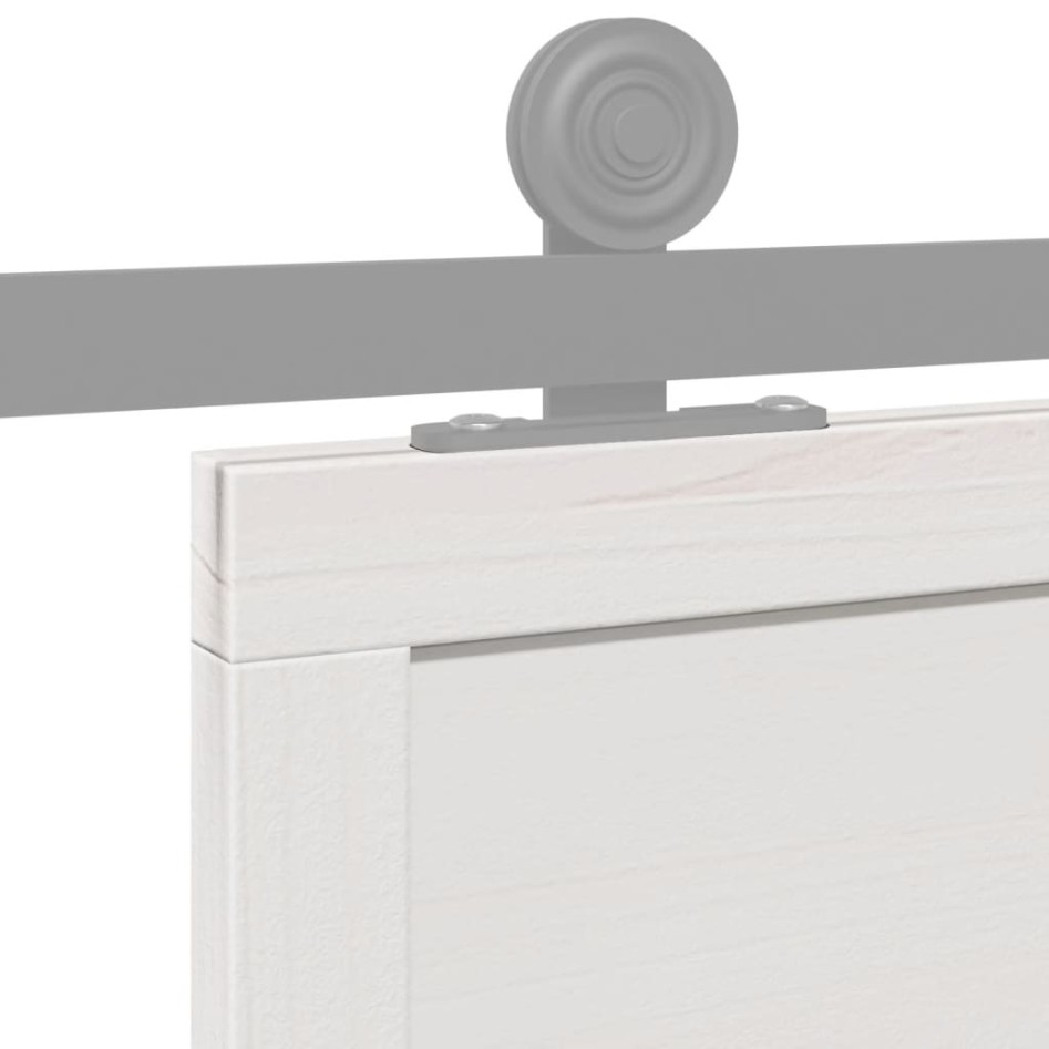 Puerta de granero madera maciza pino blanca 80x208