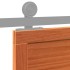 Puerta de granero madera maciza pino marrón miel 90x208