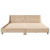 Estructura de cama sin colchón madera de pino blanco 150x200