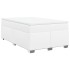 Cama box spring con colchón cuero sintético blanco 120x200