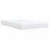 Cama box spring con colchón cuero sintético blanco 120x200