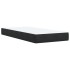 Cama box spring con colchón terciopelo negro 100x200