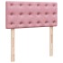 Cama box spring con colchón terciopelo rosa 100x200