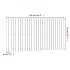 Cabecero de cama de pared madera maciza pino negro 166x3x90