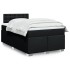 Cama box spring con colchón tela negro 120x200