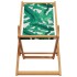 Sillas playa plegables 2 uds tela madera maciza estampado