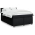 Cama box spring con colchón tela negro 140x190
