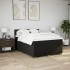 Cama box spring con colchón tela negro 140x190