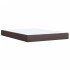 Cama box spring con colchón tela marrón oscuro 140x200