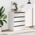 Cajonera de esquina madera de ingeniería blanca 60x41x76