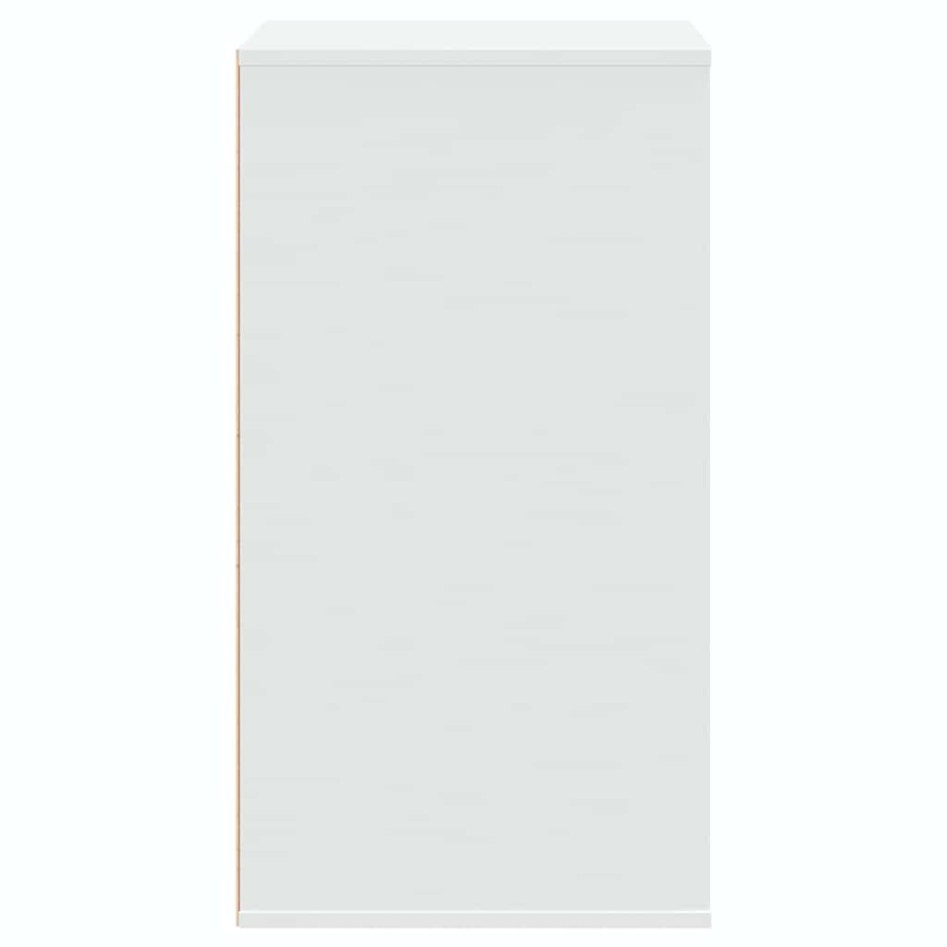 Cajonera de esquina madera de ingeniería blanca 60x41x76