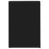 Cobertizo de 3 contenedores de basura acero negro 207x79x117