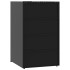 Cobertizo de 3 contenedores de basura acero negro 207x79x117