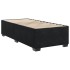 Cama box spring con colchón terciopelo negro 80x200