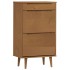 Zapatero MOLDE madera maciza de pino marrón 59,5x35x103