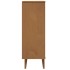 Zapatero MOLDE madera maciza de pino marrón 59,5x35x103