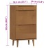 Zapatero MOLDE madera maciza de pino marrón 59,5x35x103