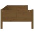 Sofá cama madera maciza de pino marrón miel 80x200