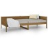 Sofá cama madera maciza de pino marrón miel 80x200