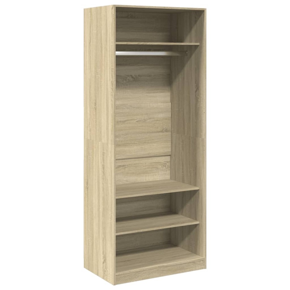 Armario de madera de ingeniería roble Sonoma 80x50x200