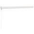 Toldo retráctil aluminio y tela naranja y marrón 3x2,5
