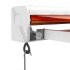 Toldo retráctil aluminio y tela naranja y marrón 3x2,5