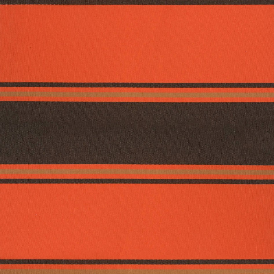 Toldo retráctil aluminio y tela naranja y marrón 3x2,5