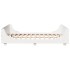 Estructura de cama sin colchón madera maciza blanca 120x190