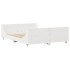 Estructura de cama sin colchón madera de pino blanca 120x200