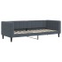 Sofá cama terciopelo gris oscuro 80x200