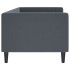 Sofá cama terciopelo gris oscuro 80x200
