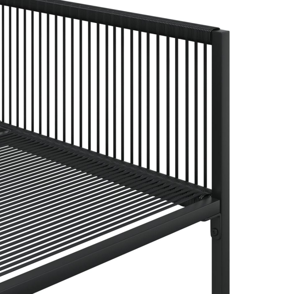 Juego de comedor de jardín 9 piezas ratán sintético