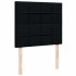 Cama box spring con colchón tela negro 120x190