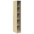 Armario de madera de ingeniería roble Sonoma 30x50x200