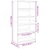 Armario madera contrachapada color roble ahumado 100x50x200