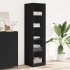 Armario de madera contrachapada negro 50x50x200