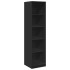 Armario de madera contrachapada negro 50x50x200