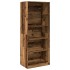 Armario de madera de ingeniería madera envejecida 80x50x200