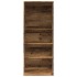 Armario de madera de ingeniería madera envejecida 80x50x200
