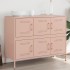 Aparador acero rosa 100,5x39x79