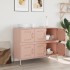 Aparador acero rosa 100,5x39x79