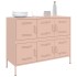 Aparador acero rosa 100,5x39x79