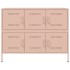 Aparador acero rosa 100,5x39x79