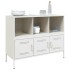 Aparador acero blanco 100,5x39x79
