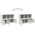 Aparador acero blanco 100,5x39x79